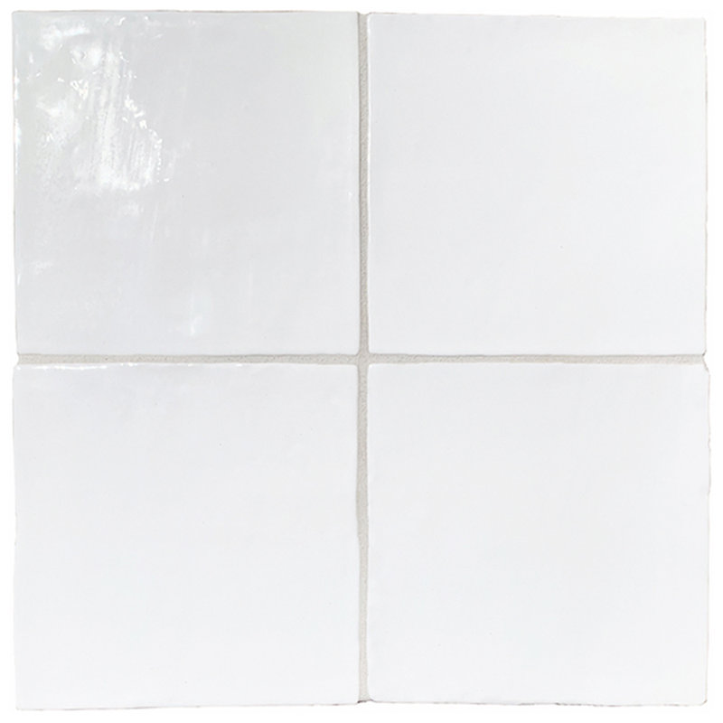 Pastello 6" x 6" Ceramic Wall Tile, White