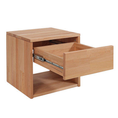 Teerica Solid Wood Bedside Table