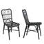 Ensemble de 2 chaises d'extérieur en osier de patio en osier pour terrasse, piscine, jardin-1146561150