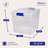 Homz Storage Organizing Container Bin with Latching Lids-71007988-71007989-97291500