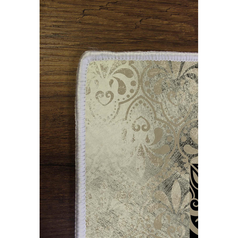 Premium Woven Area Rug, 5.2 x 7.5 Feet, 100% Polyester, Antibacterial, Non-Slip PVC Underside | 3D Digital Printed Design, 0.3 in Pile Height | Machine Washable, Ideal for Living Room & Bedroom Decor
