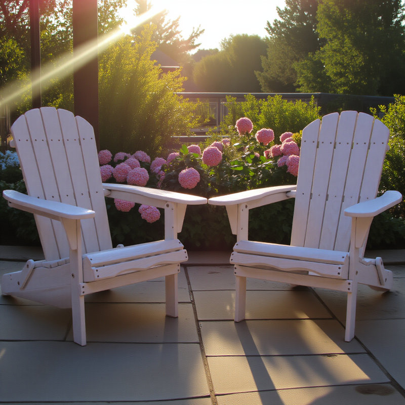 Chaise de patio en bois pour le jardin Chaise d'extérieur pliante en bois Adirondack