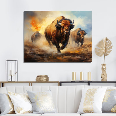 Native Buffalo, impressionnant sur toile