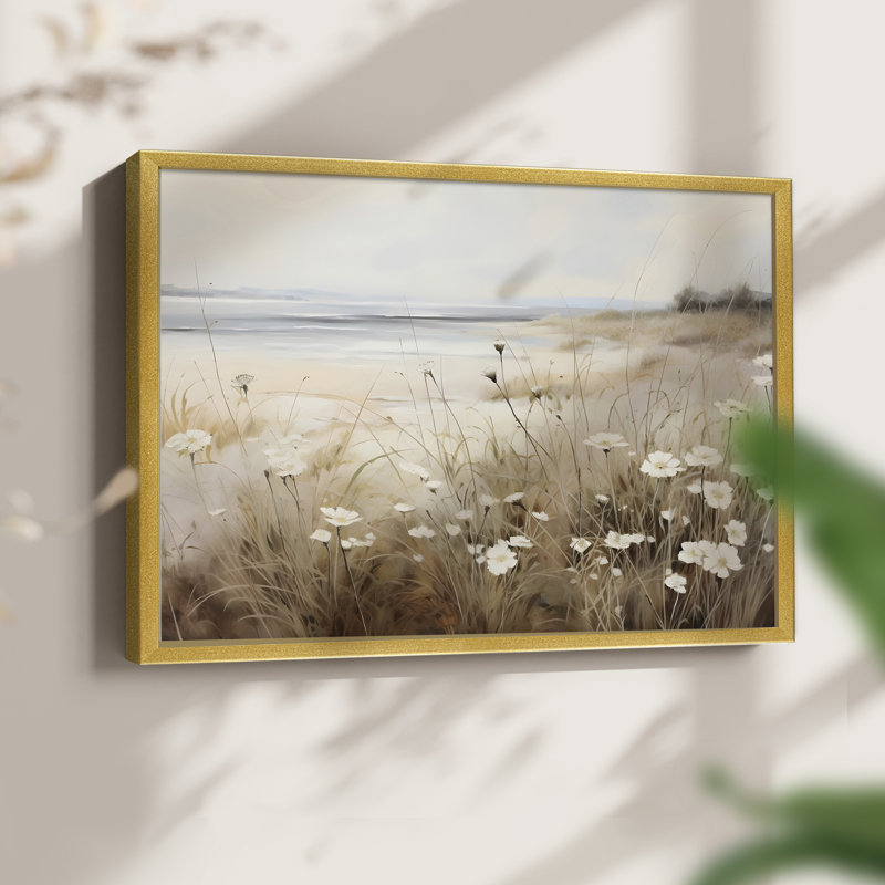 Paysages rétro-DCCCLVI-Reproduction encadrée - réversible, H 16 po x l 20 po, Doré