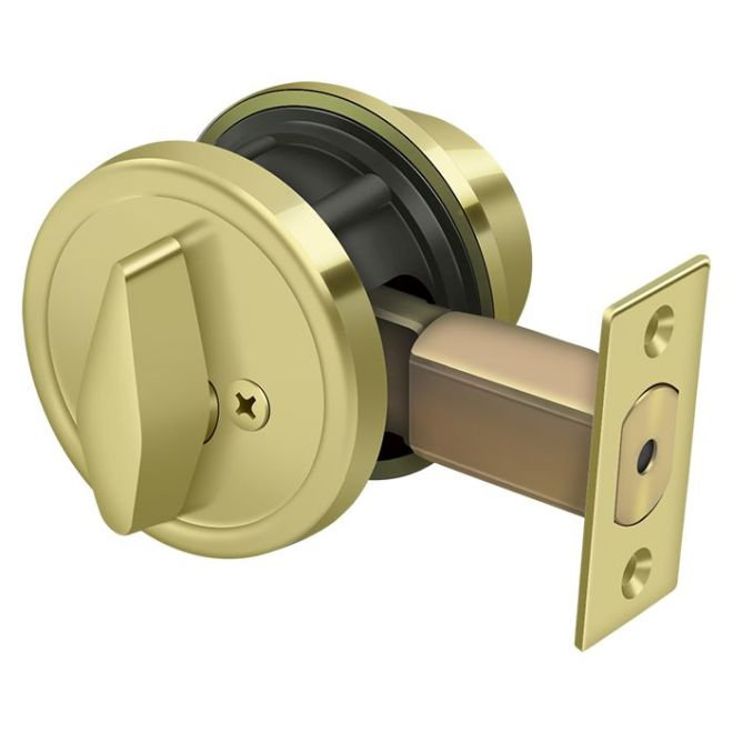 Deltana CL200LA-3 pêne dormant simple GR2 avec jeu de 2-3 / 4 po en laiton poli, Laiton brillant
