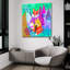 «Fox On The Go» par Michal Loren, art mural en verre acrylique, 36 po x 36 po-132496465
