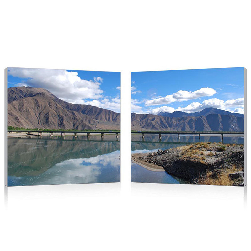 «Dyeisha Causeway Through the Mountains», ensemble de 2 reproductions de photos encadrées sur toile