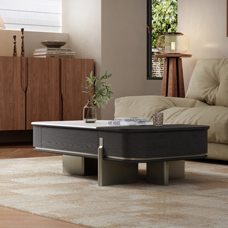 Table basse simple en pierre micro-cristalline