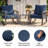2-Person Outdoor Rocking Chair Set with Table and Cushions-1953454671