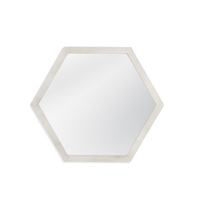 Catesby 21" Wood Hexagonal Wall Mirror