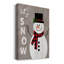 Let It Snow Snowman - reproduction d'art sur toile tendue-2014434948