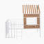 Lit mezzanine en métal avec fenêtre de toit-959739526