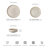 ALOFMO Farmhouse 12 Piece Stoneware Dinnerware Set,Service for 4-1685024225
