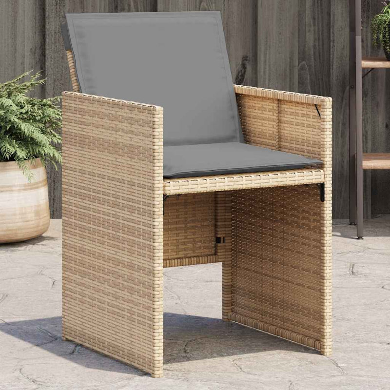 Patio Dining, Grey Cushion/Beige Frame