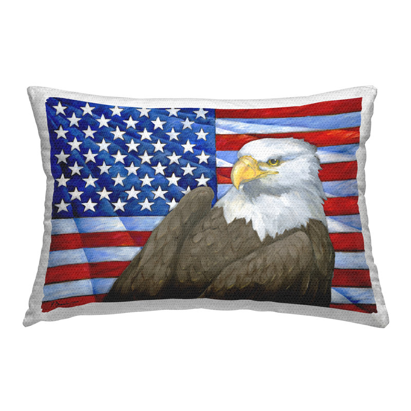 Coussin d'extérieur Eagle's View Flag par Paul Brent