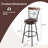 Arwilda Adjustable Height Counter Stool with Metal Frame-469146366