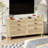 59-Inch Rattan Dresser With Six Drawers, Natural Woven Storage Cabinet For Bedroom And Living Spaces.-2013578404