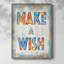 «Make A Wish», reproduction encadrée - bois massif-1062889406