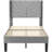 Twin Size Velvet Bed Frame with Wingback Headboard, Upholstered Platform Bed with Wing Side Channel Tufted Headboard, Solid Wooden Slats Support, No Box Spring Needed, Noise Free, Dark Grey-514089475-514089484