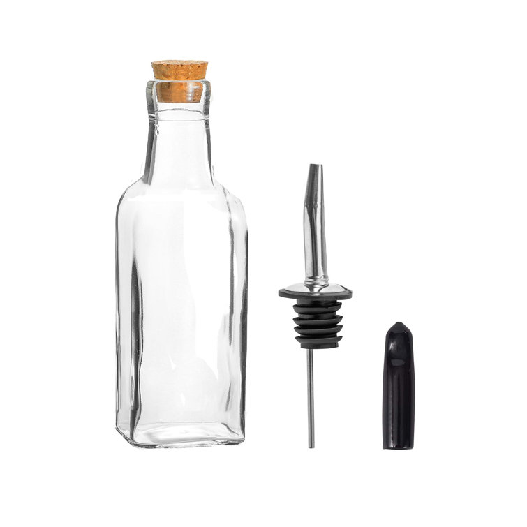 Argon Glass Single Oil/Vinegar Cruet