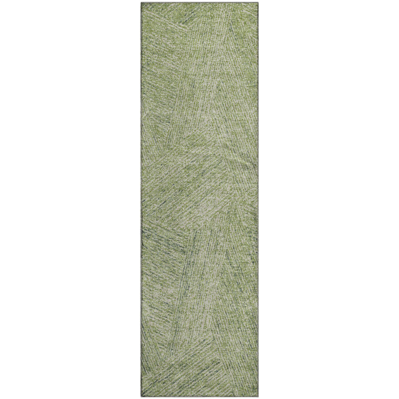 Premium Machine Washable Natoma AMF991 Lines Rug, Runner 2'3" x 7'6"