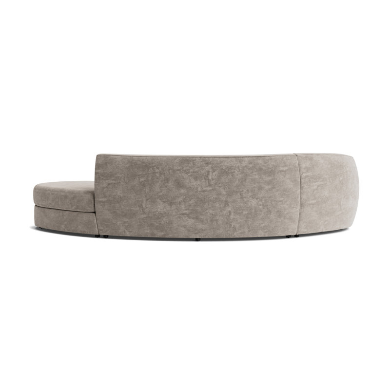 Giselle 3-Piece Left Arm Sectional, Vintage Chenille - Mink
