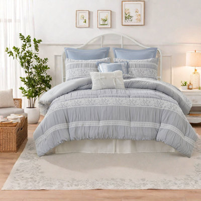 Ensemble de literie élégant en jacquard très grand, polyester confort luxueux, chalet chic et décontracté pour la maison