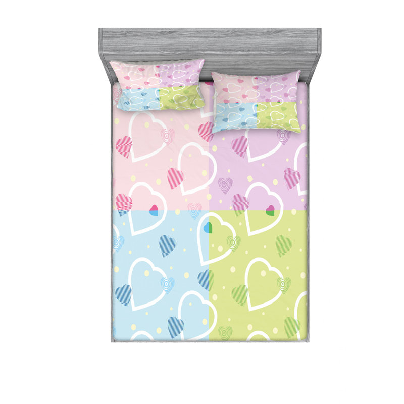 Microfiber Sheet Set, Full/Double Sheet Set with Fitted Sheet