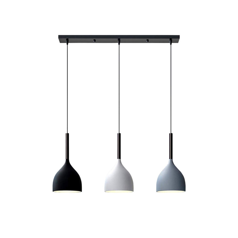 Audvik 1 - Light Black Kitchen Island Pendant, Yes
