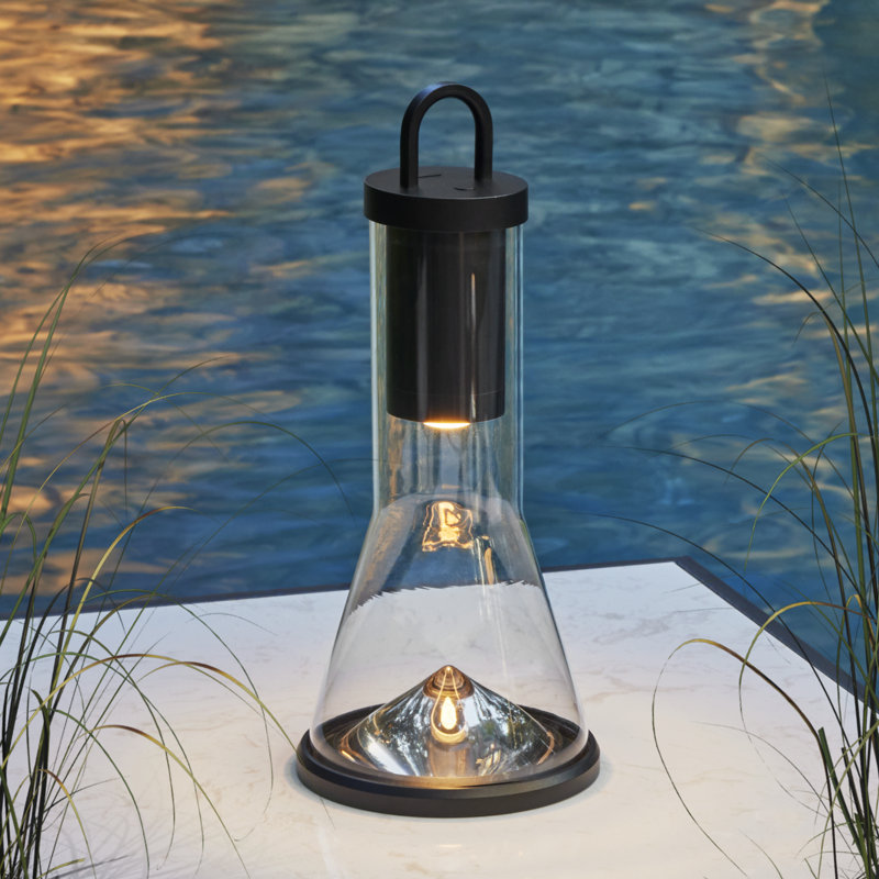Kandella Accent Rechargeable Table Lamp, Black