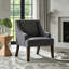 Chaise d'appoint moderne, fauteuil rembourré avec pieds en bois massif-2093488485-2093488487