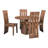 Acres 46" Sheesham Wood Round Dining in Brownstone