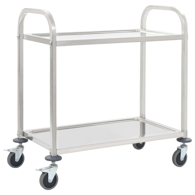 Metal Bar Cart, 83.5cm H x 45cm W x 87cm D