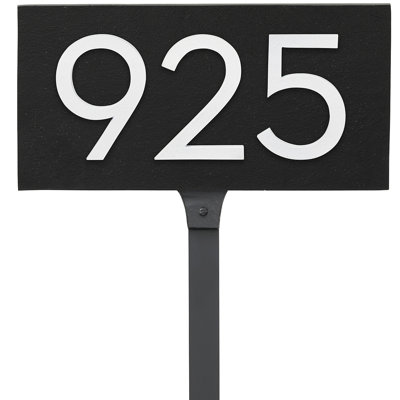 Enseigne d’adresse flottante sur 1 ligne