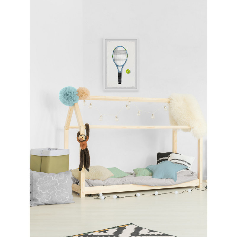 «Bryonhall Tennis Racket», reproduction encadrée, H 24 po x l 16 po x P 1,5 po