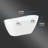 59" x 31" Freestanding Soaking Acrylic Slipper Bathtub