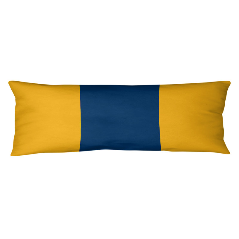Polyester Medium Pillow, Yellow/Blue Middle, Mississippi Rebellion