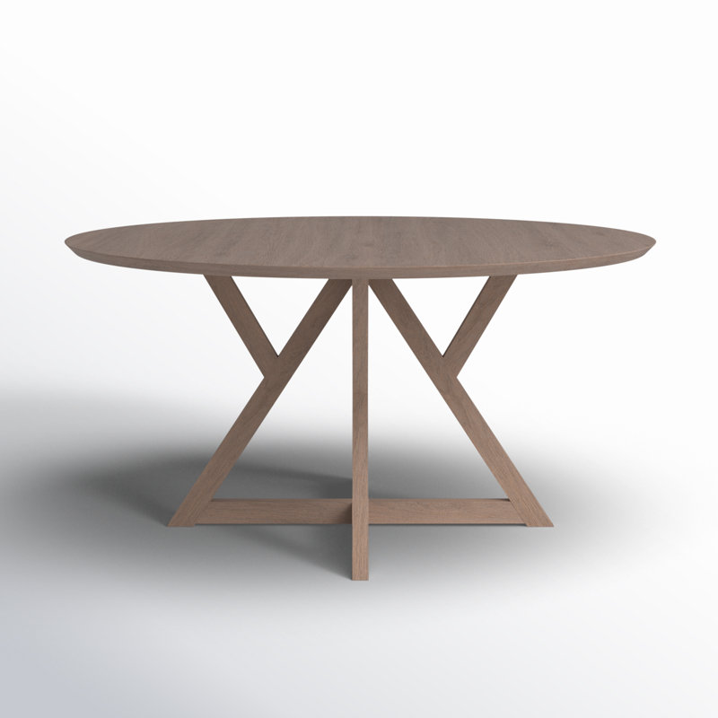Nuria 60" Light Brown Wood Dining Table