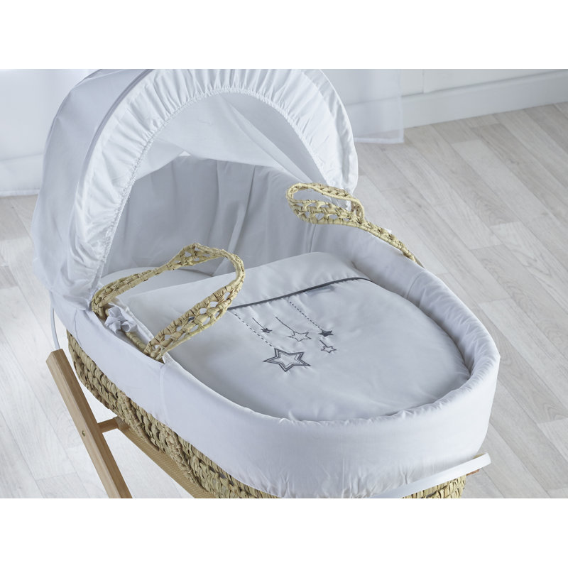 Moses Basket with Bedding with Mattress