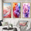 Mauve, bleu, rose et nuages d'encre I - formes abstraites, ensemble de 3 pièces-1474814629-1474814655