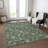 Washable Floral Indoor / Outdoor Rug-109537069