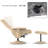 Faux Leather Swivel Recliner-2106119697
