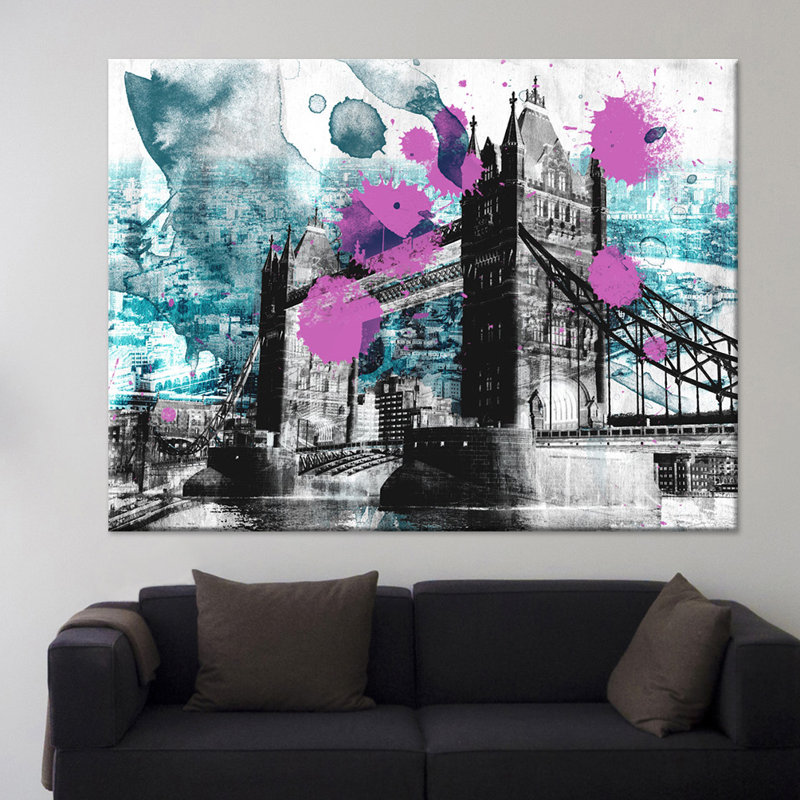 «Tower Bridge» par THE Studio - impression sur toile tendue