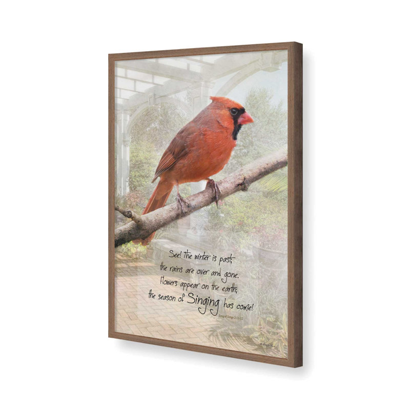 «Singing Has Come» par Robin-Lee Vieira, reproduction d'art, Brun, L 20 x H 30, Impression encadrée