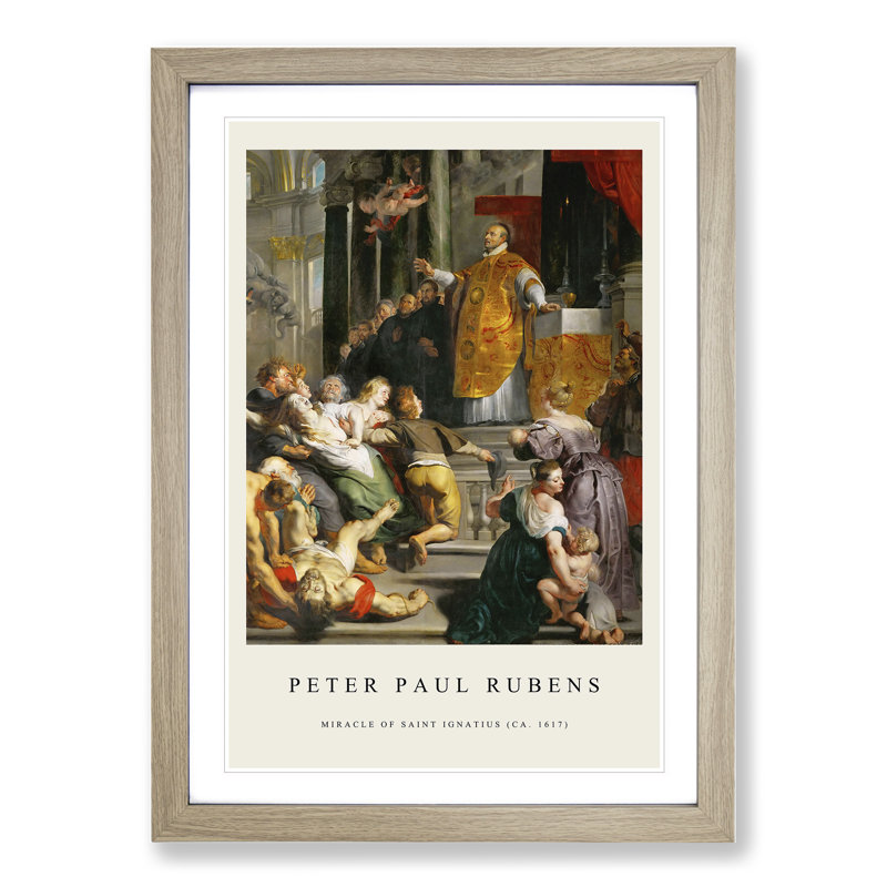Miracles by Peter Paul Rubens - Picture Frame Painting, 65cm H x 48cm W x 2cm D