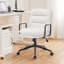 Fauteuil de bureau ergonomique à 2 couches en similicuir rembourré avec pattes en cuir-228900731