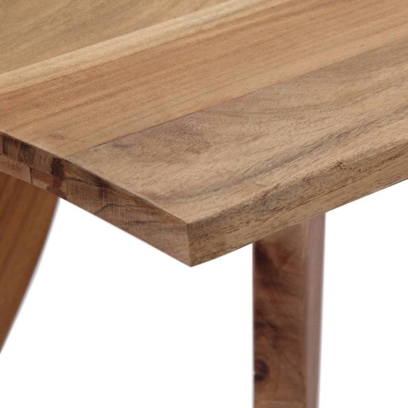 Melendez Acacia Solid Wood Dining Table, H76 x L120 x W58