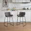 Upholstered Counter Stool with Metal Frame-512050015
