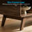 Rico 47.2" Mid-Century Coffee Table with Carved Cabinet and Open Shelf
