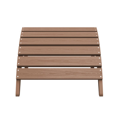 Wolak Classic Outdoor Adirondack Folding Ottoman